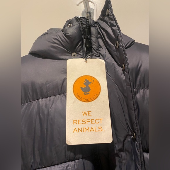 Save The Duck Zander Puffer Hoodie Jacket NWT - Picture 14 of 15